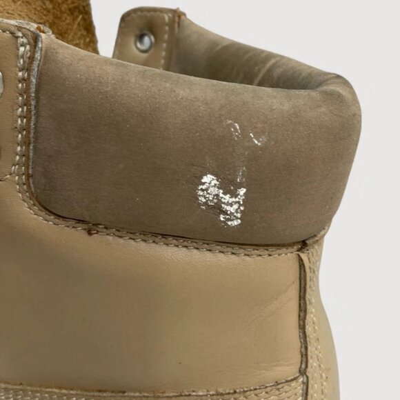 Timberland Beige Leather Work Hiking Lace Up Leather Boots Men's 7 M - Picture 8 of 15